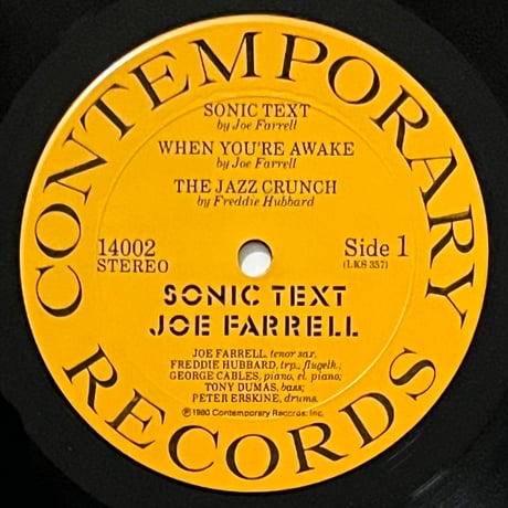 Joe Farrell - Sonic Text