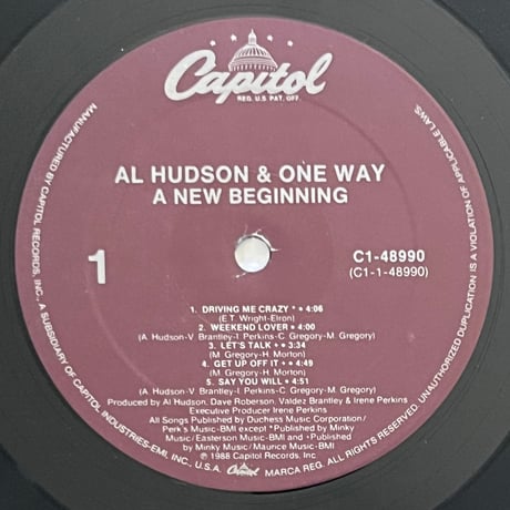 Al Hudson And One Way - A New Beginning