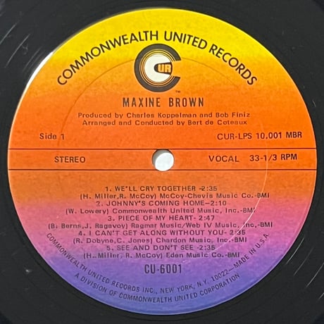 Maxine Brown - We'll Cry Together