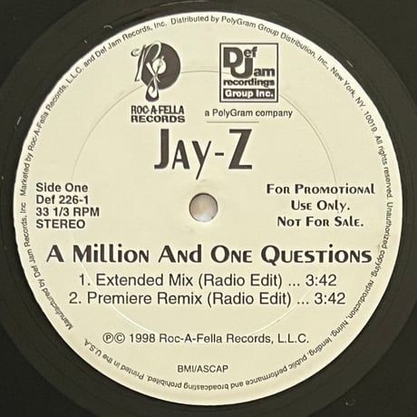 JAY-Z - A MILLION & ONE QUESTION