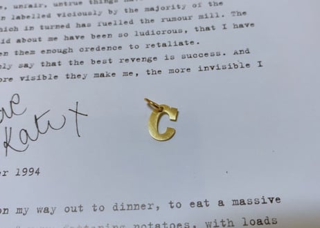 alphabet charm parts