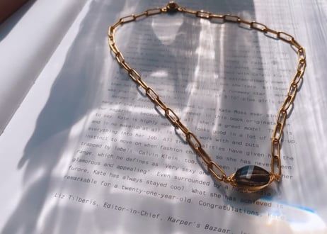 smoky quartz  necklace