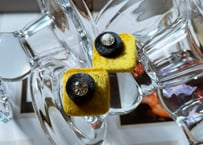 LOVE pierce bi-color yellow×navy