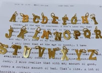 alphabet charm parts