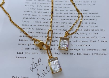 square bijou necklace