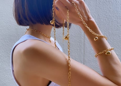 Heart motif bracelet