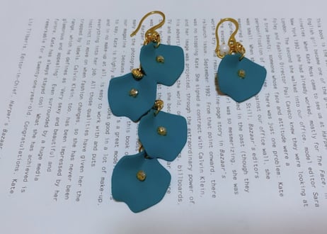 Flower petal pierce Blue