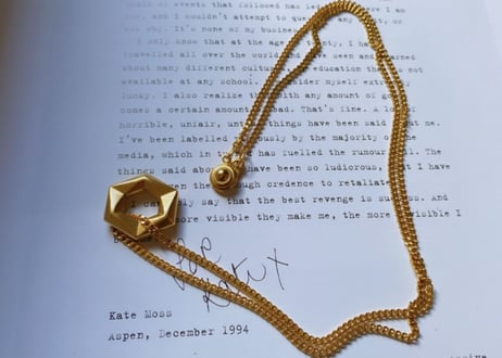 metal bolt  necklace short