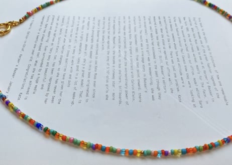 bohemian beads necklace multicolor