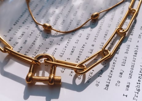 key lock necklace S size
