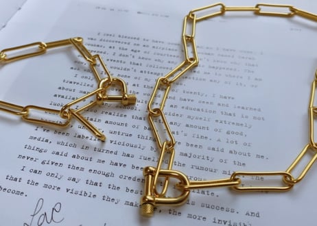 key lock necklace S size