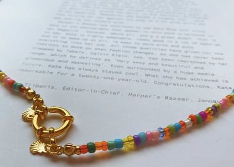 bohemian beads necklace multicolor