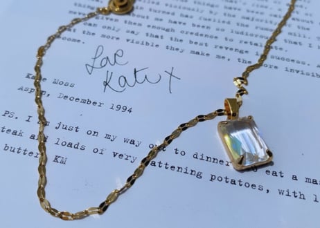 square bijou necklace