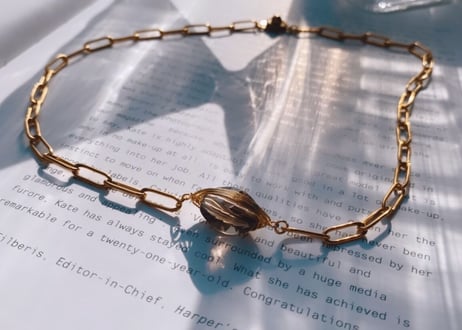 smoky quartz  necklace