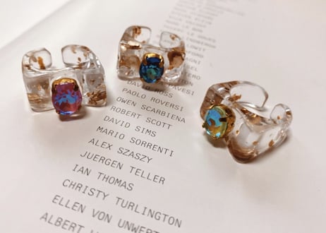milky spark ring 13号  Blue
