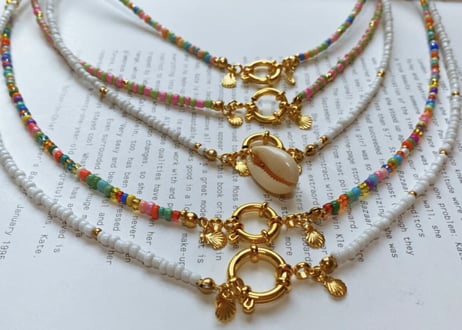 bohemian beads necklace multicolor
