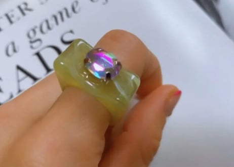 Crystal Bijou ring 14号