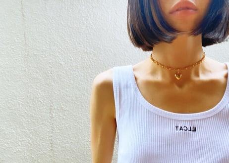 Heart motif necklace