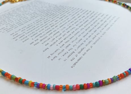 bohemian beads necklace multicolor