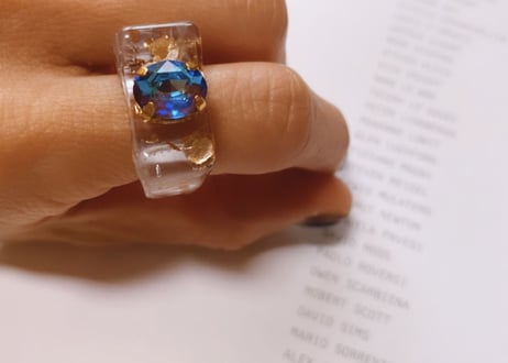 milky spark ring 13号  Blue