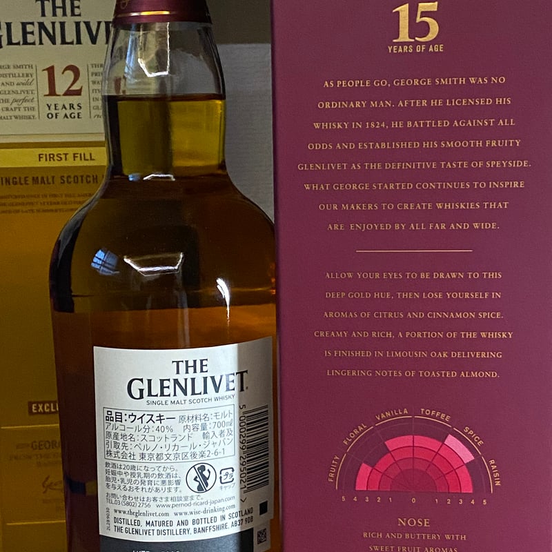 WHISTLEPIGとTHE GLENLIVETの二個セット WHISTLEPIGとTHE GLENLIVETの