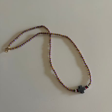 Cross beads Necklace②