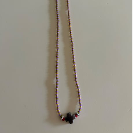Cross beads Necklace②