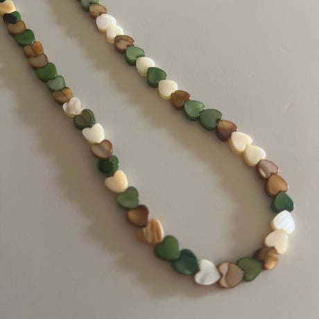 Natural Shell Heart Necklace