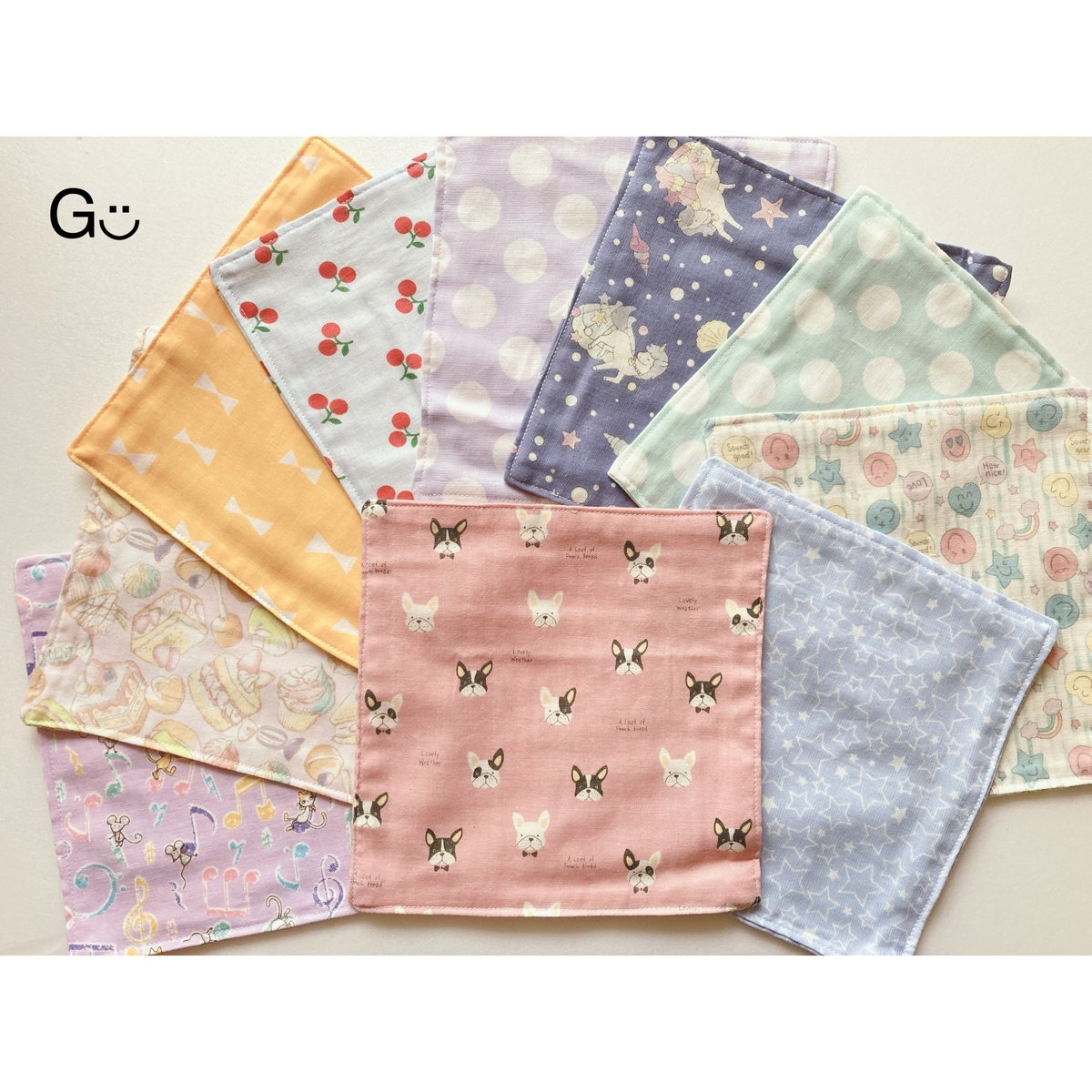 Wガーゼ ハンカチ 10枚set | kinoco STORE