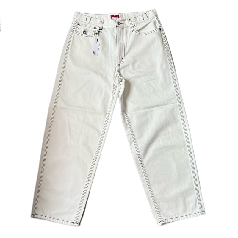 HELLRAZOR(ヘルレイザー)BAGGIE COLOR DENIM PANTS - WHI HELLRAZOR(ヘルレイザー)BAGGIE COLOR DENIM PANTS - WHI