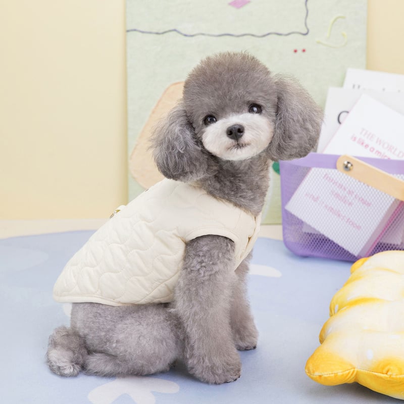 裏ボア キルティング ベスト 犬服 犬用ダウンベスト 犬のダウン