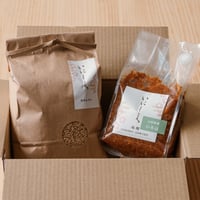 【定期便】きほんのごはんセット２ 『お米２kg＋お味噌800g』 毎日食べるものだからせめてお米とお味噌を。