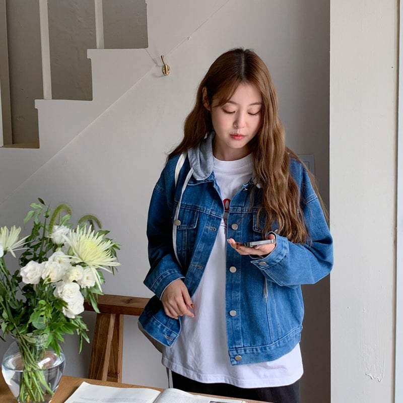 フードデニムジャケット【2色】 | TaskYard