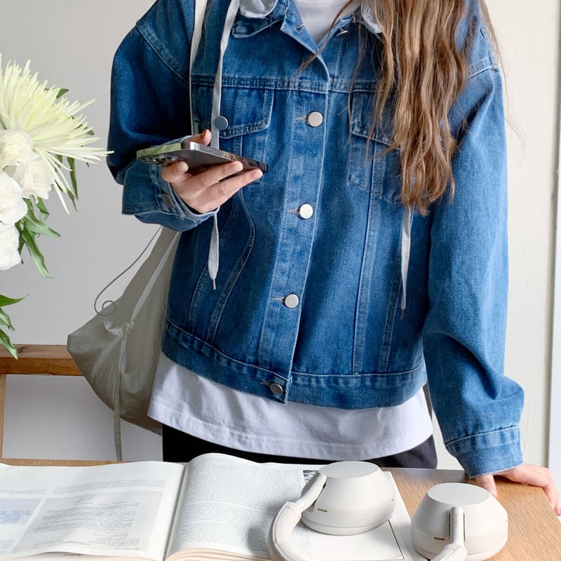 フードデニムジャケット【2色】 | TaskYard