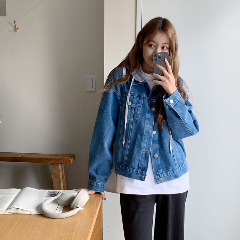 フードデニムジャケット【2色】 | TaskYard