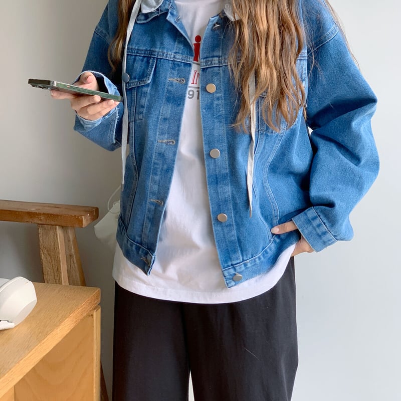 フードデニムジャケット【2色】 | TaskYard