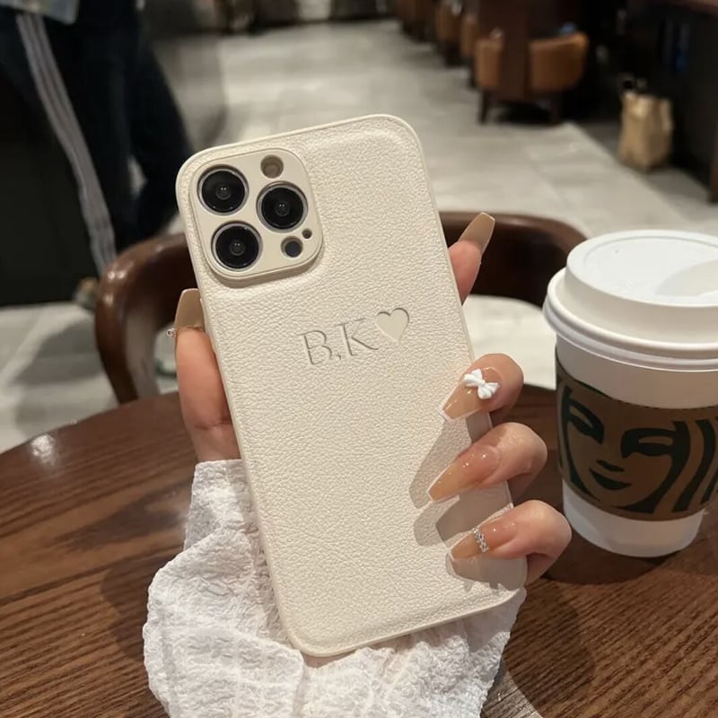 red エンボス文字カスタム iPhoneケース | case shop NICE CASE