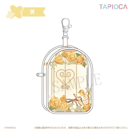 タピオカ　オリジナル  フラワー　クリアポーチ