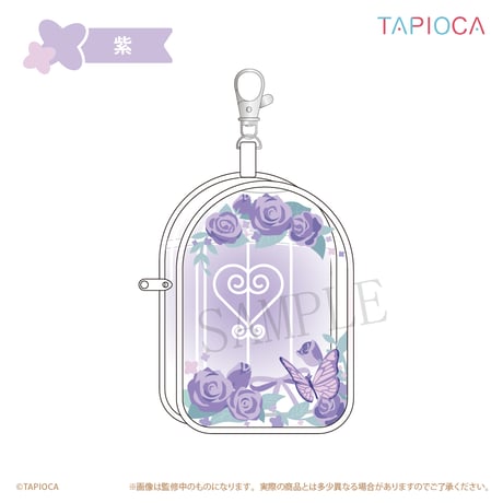 タピオカ　オリジナル  フラワー　クリアポーチ