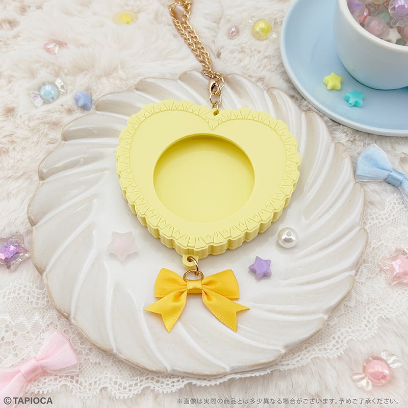 タピオカ オリジナル ラバー缶バッジケース フリルハート | TAPIOCA