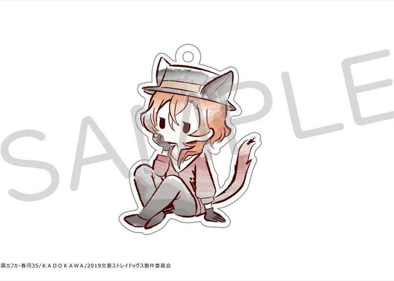 文豪ストレイドッグス レトロちっくアクリルキーホルダー ねこずきん 