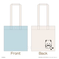タピオカ　オリジナル　たぴにゃんこ刺繍入りクリアトートバッグ