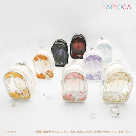 タピオカ　オリジナル  フラワー　クリアポーチ