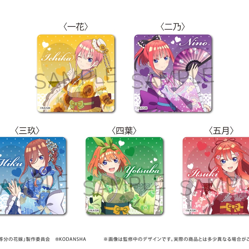 映画五等分の花嫁 グリッターアクリルブロック | TAPIOCA online shop