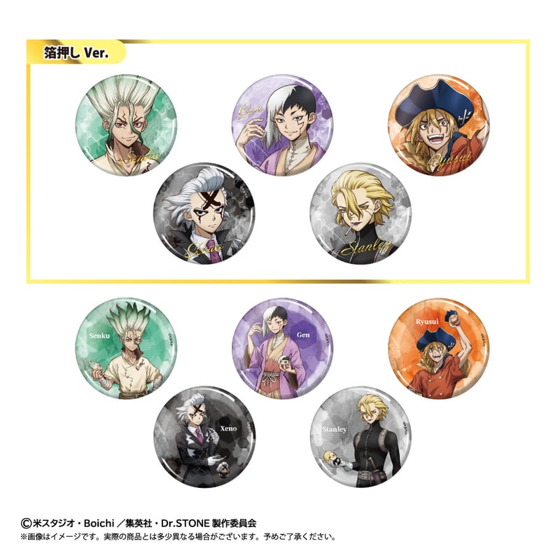 Dr.STONE HICUL 缶バッジ スタンリー 8点 Dr.STONE HICUL 缶バッジ スタンリー 8点 Dr.STONE