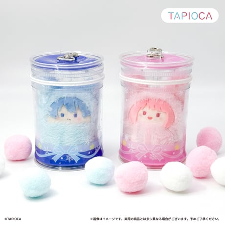 タピオカ　オリジナル　クリアポーチ　円筒型