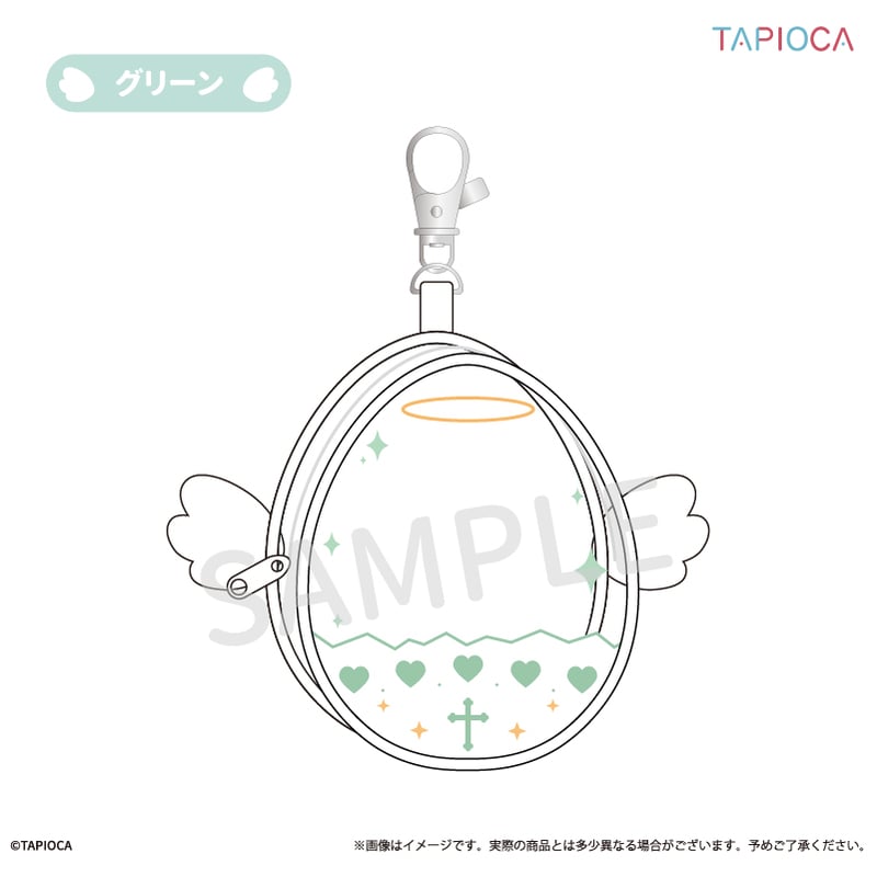 タピオカ オリジナル たまご型クリアポーチ | TAPIOCA online shop