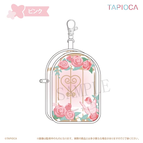 タピオカ　オリジナル  フラワー　クリアポーチ
