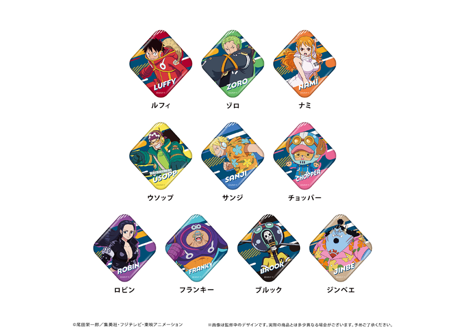 ワンピース　スクエア缶マグネット サンジ ONEPIECE ワンピース スクエア缶バッジコレクション サンジ 缶