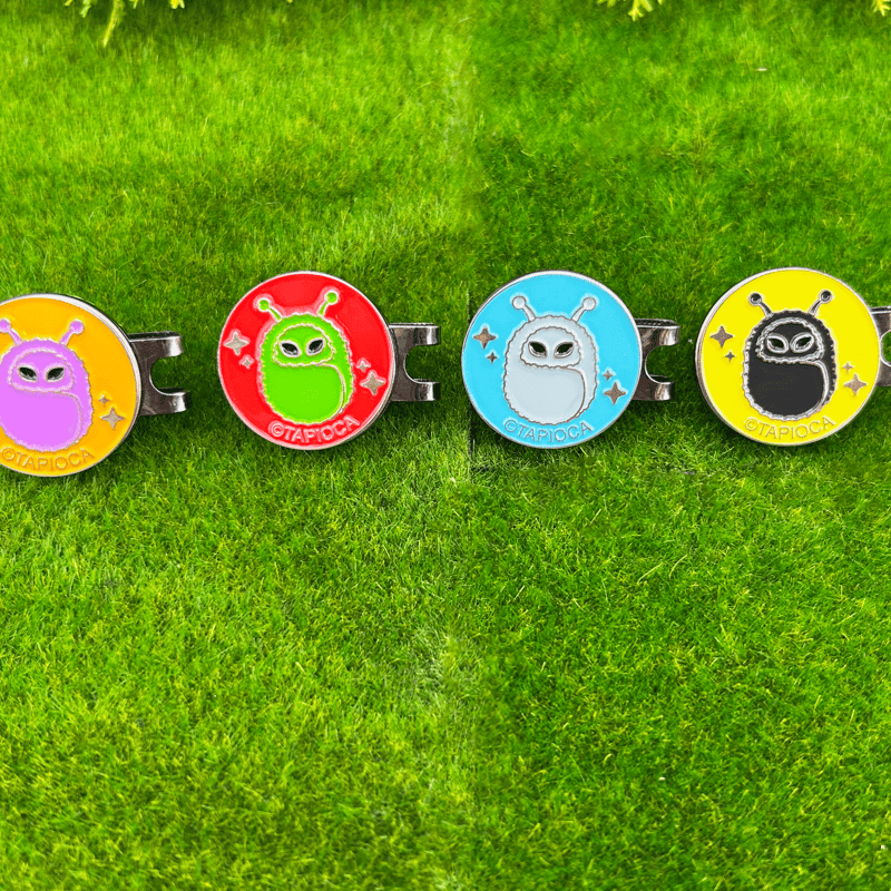 タピオカ オリジナル うちゅうじん メタル ゴルフクリップマーカー